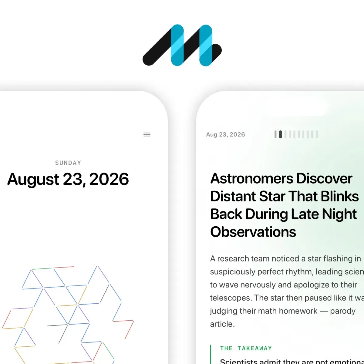 Mirrors News daily edition app